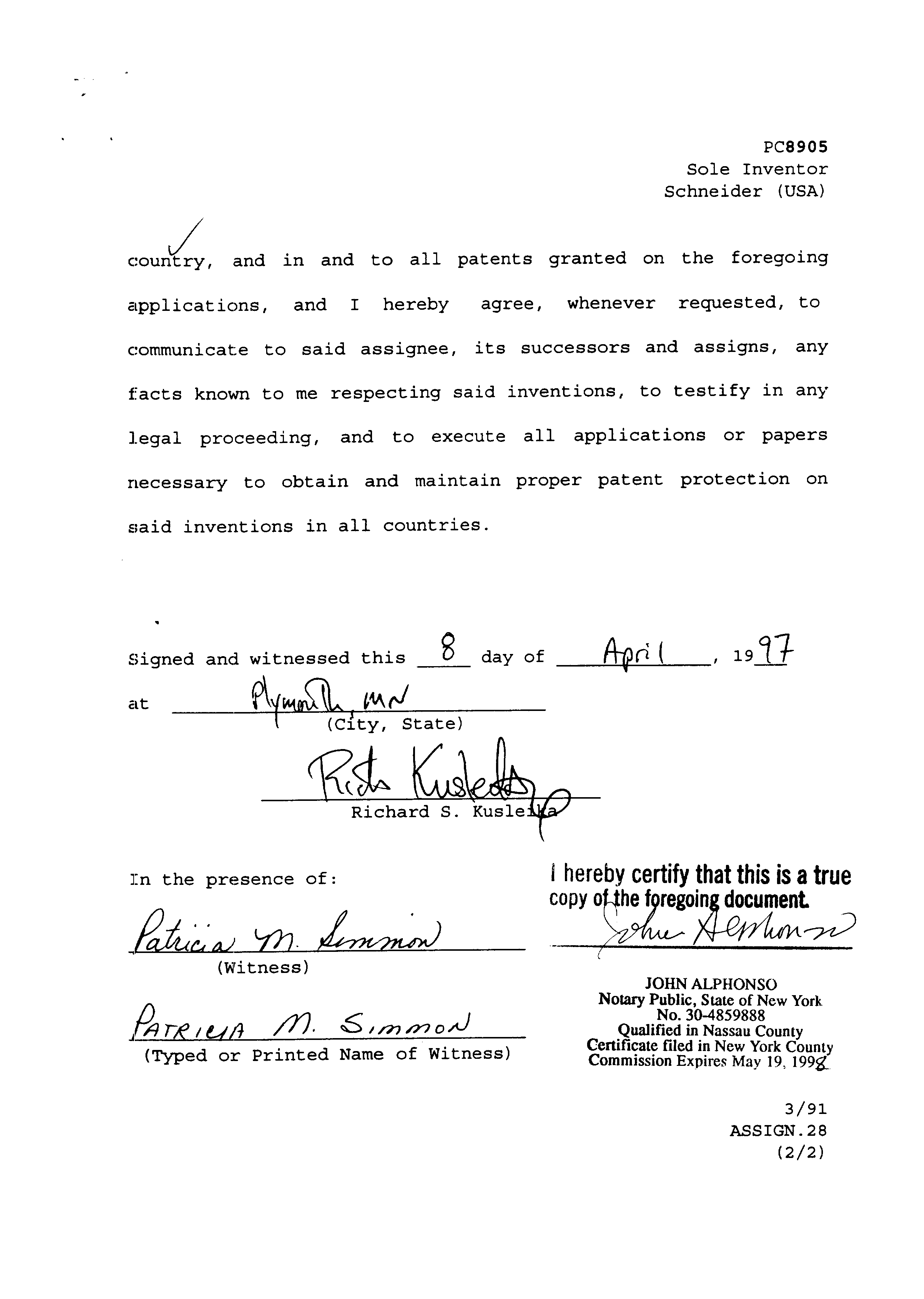 Canadian Patent Document 2227838. Assignment 19971223. Image 4 of 4