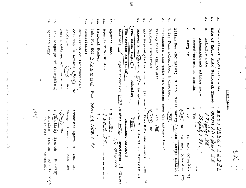 Document de brevet canadien 2227860. PCT 19980126. Image 1 de 10