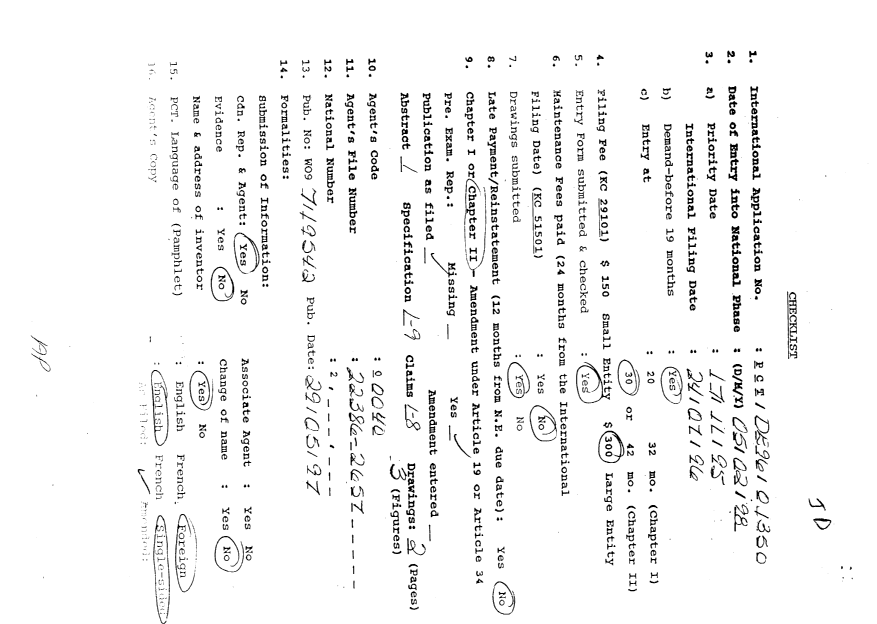 Document de brevet canadien 2228766. PCT 19980205. Image 1 de 13