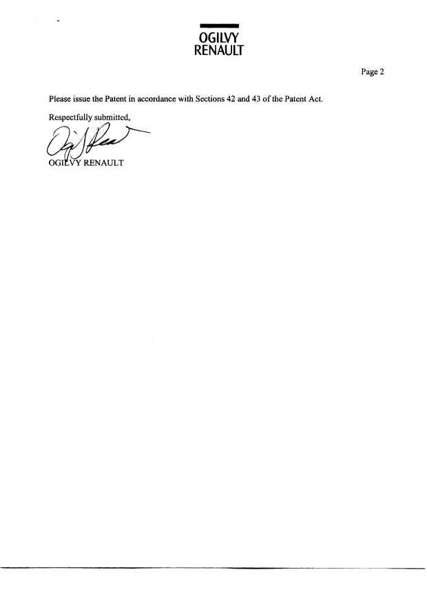 Document de brevet canadien 2229206. Correspondance 20030409. Image 2 de 2