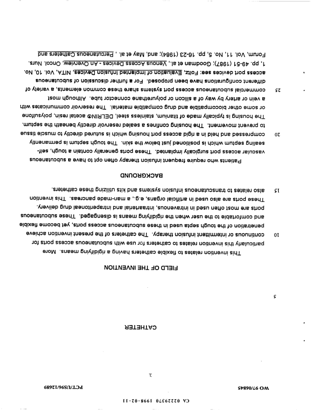 Canadian Patent Document 2229370. Description 19971211. Image 1 of 14