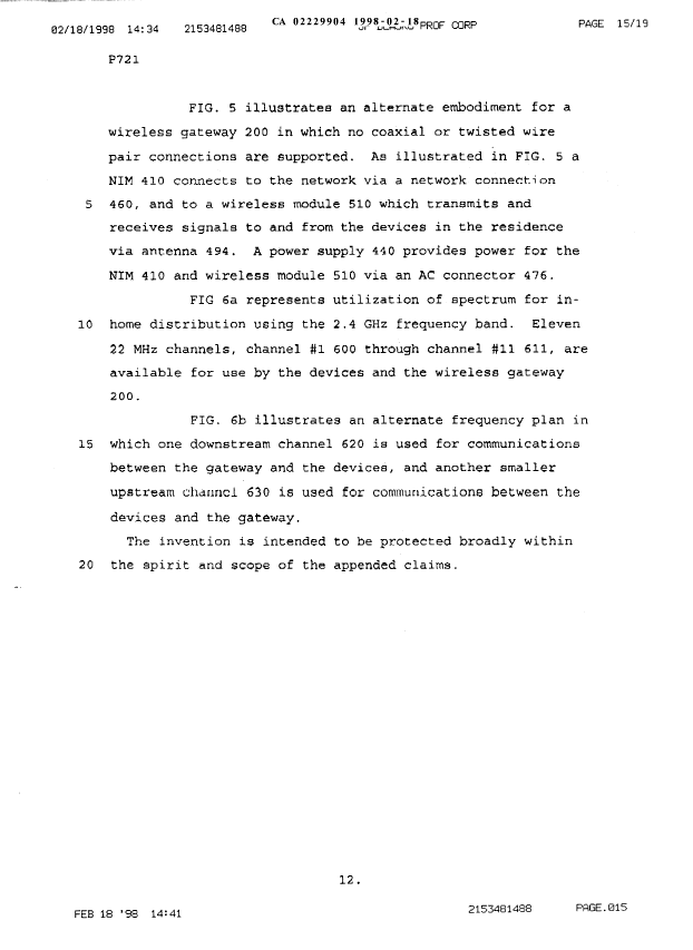 Canadian Patent Document 2229904. Description 19980218. Image 12 of 12