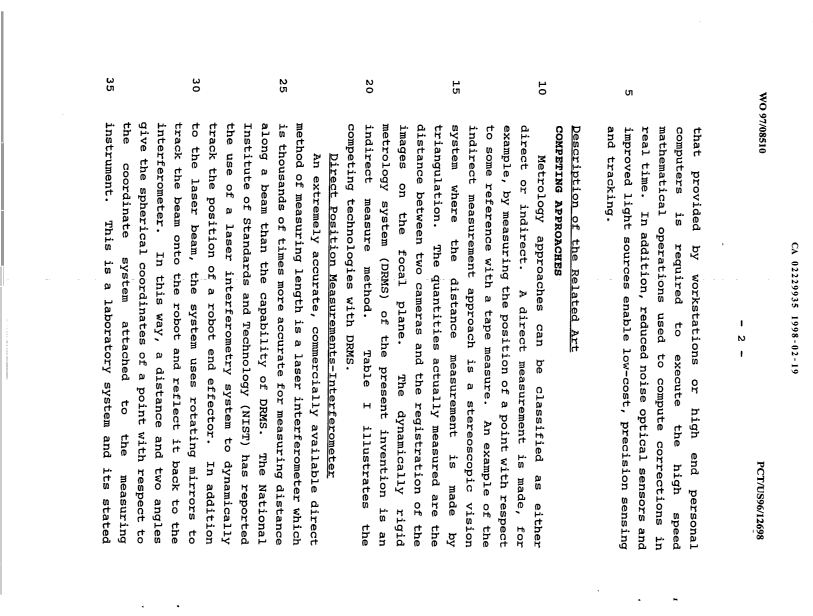 Canadian Patent Document 2229935. Description 19980219. Image 2 of 49
