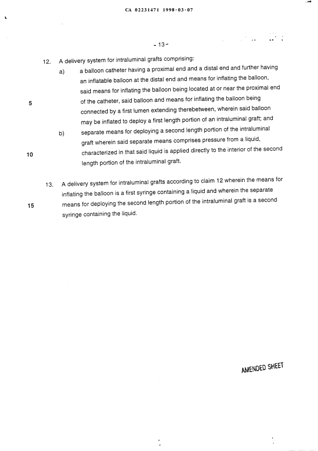 Document de brevet canadien 2231471. Revendications 19980307. Image 3 de 3