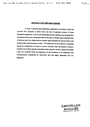Canadian Patent Document 2231990. Correspondence 19980427. Image 2 of 14