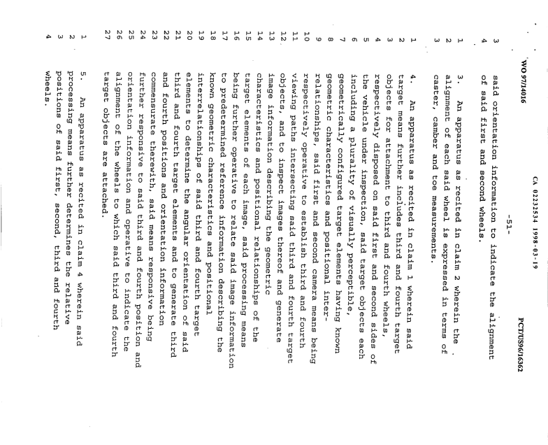 Document de brevet canadien 2232534. Revendications 19980319. Image 2 de 9