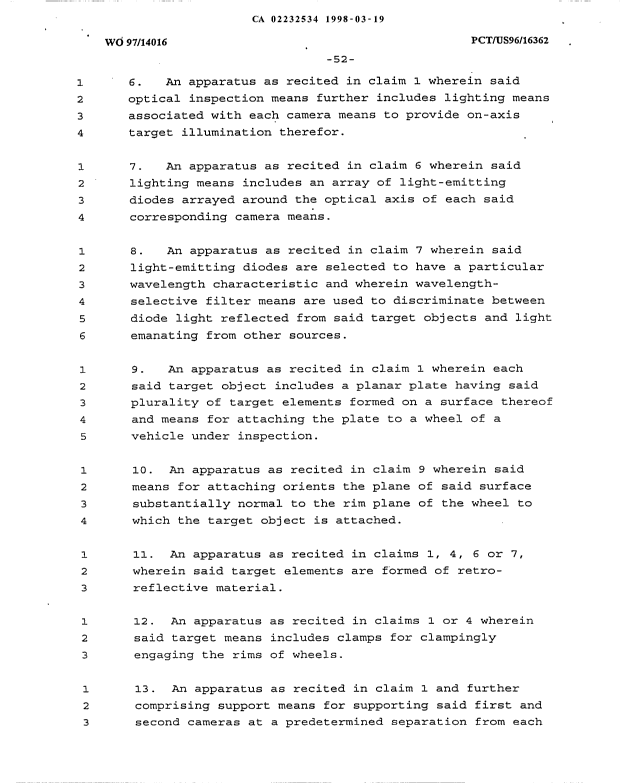 Document de brevet canadien 2232534. Revendications 19980319. Image 3 de 9