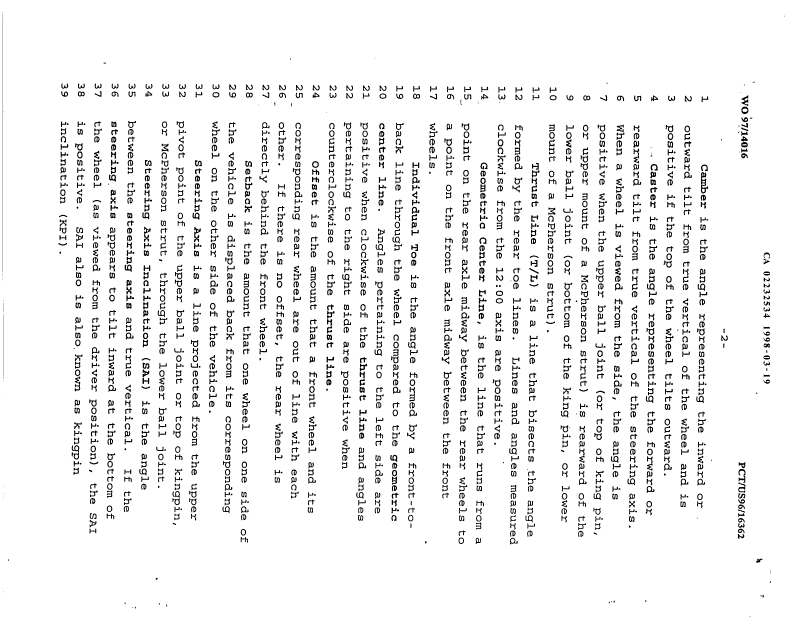 Document de brevet canadien 2232534. Description 19991117. Image 2 de 50