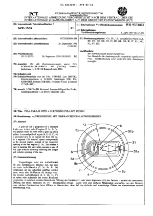 Document de brevet canadien 2232871. Abrégé 19980324. Image 1 de 1