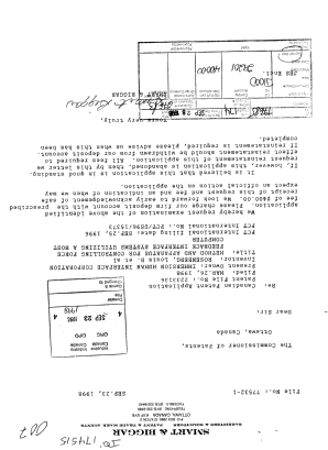 Canadian Patent Document 2233136. Prosecution-Amendment 19980923. Image 1 of 1
