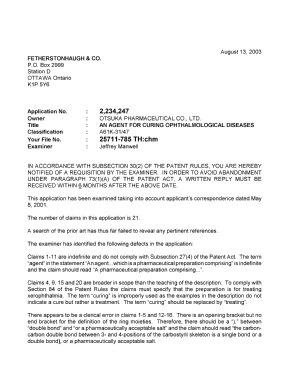 Document de brevet canadien 2234247. Poursuite-Amendment 20030813. Image 1 de 2