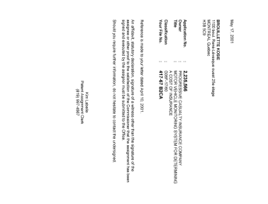 Canadian Patent Document 2235566. Correspondence 20010517. Image 1 of 1