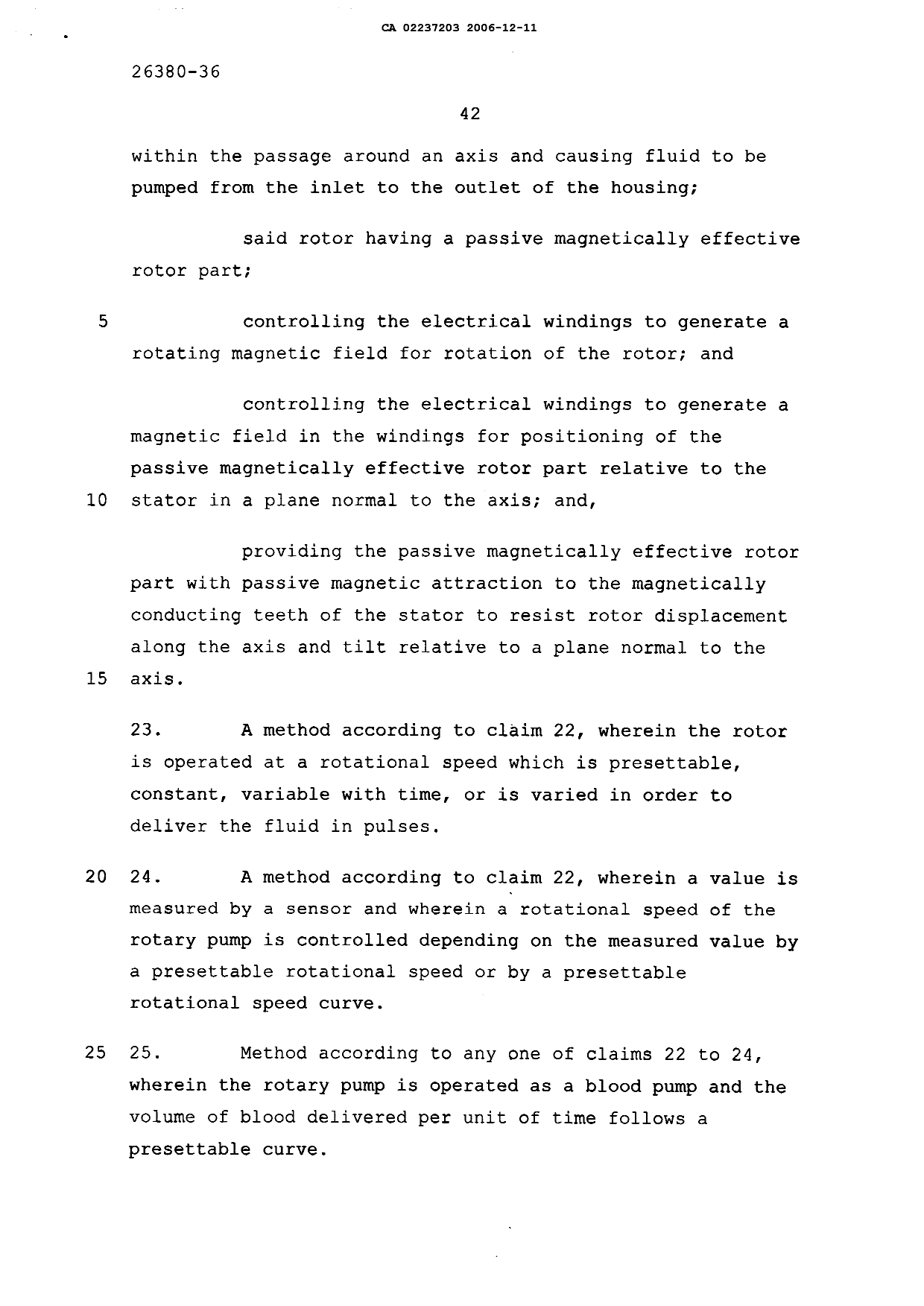 Canadian Patent Document 2237203. Prosecution-Amendment 20061211. Image 11 of 11