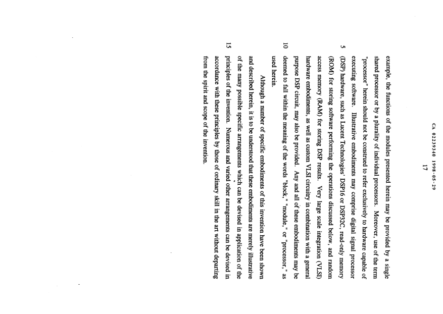 Canadian Patent Document 2239340. Description 19980529. Image 17 of 17