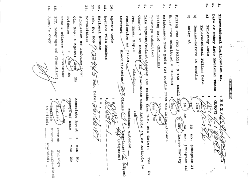 Document de brevet canadien 2240377. PCT 19980611. Image 1 de 12