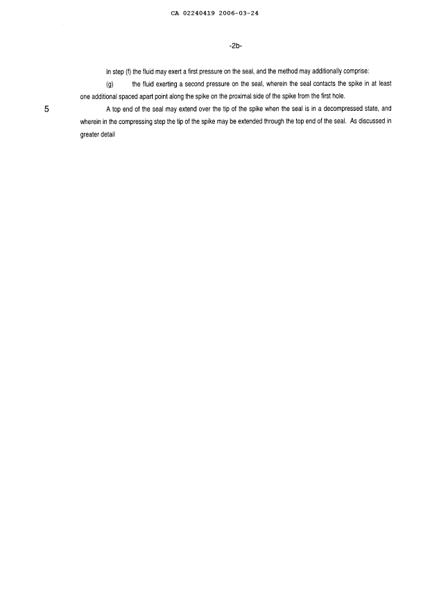 Document de brevet canadien 2240419. Poursuite-Amendment 20060324. Image 5 de 5