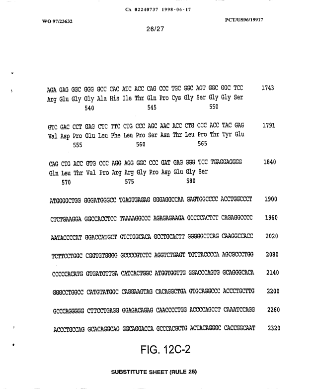 Canadian Patent Document 2240737. Drawings 19980617. Image 26 of 27