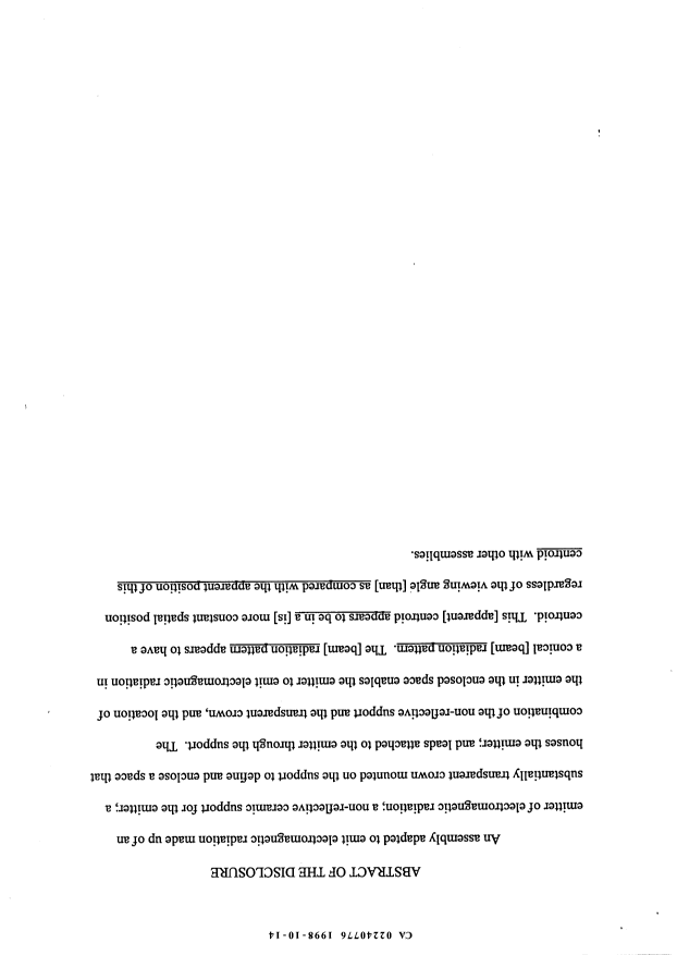 Canadian Patent Document 2240776. Abstract 19971214. Image 1 of 1
