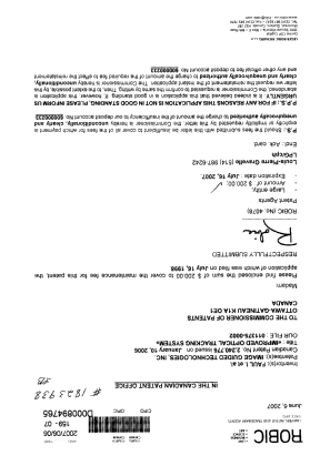 Canadian Patent Document 2240776. Fees 20061206. Image 1 of 1