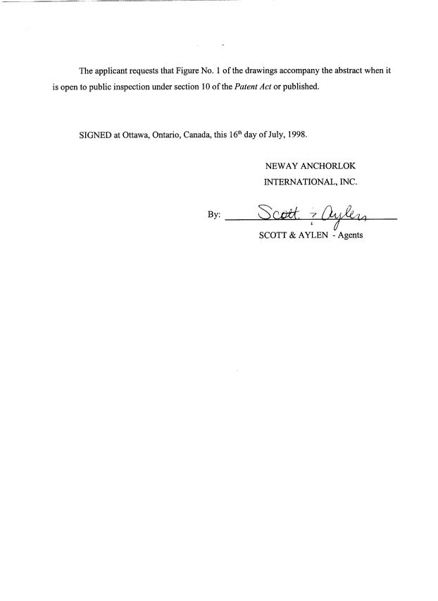 Document de brevet canadien 2240791. Cession 19980716. Image 3 de 3