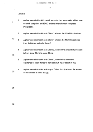 Document de brevet canadien 2241342. Revendications 19980615. Image 1 de 1