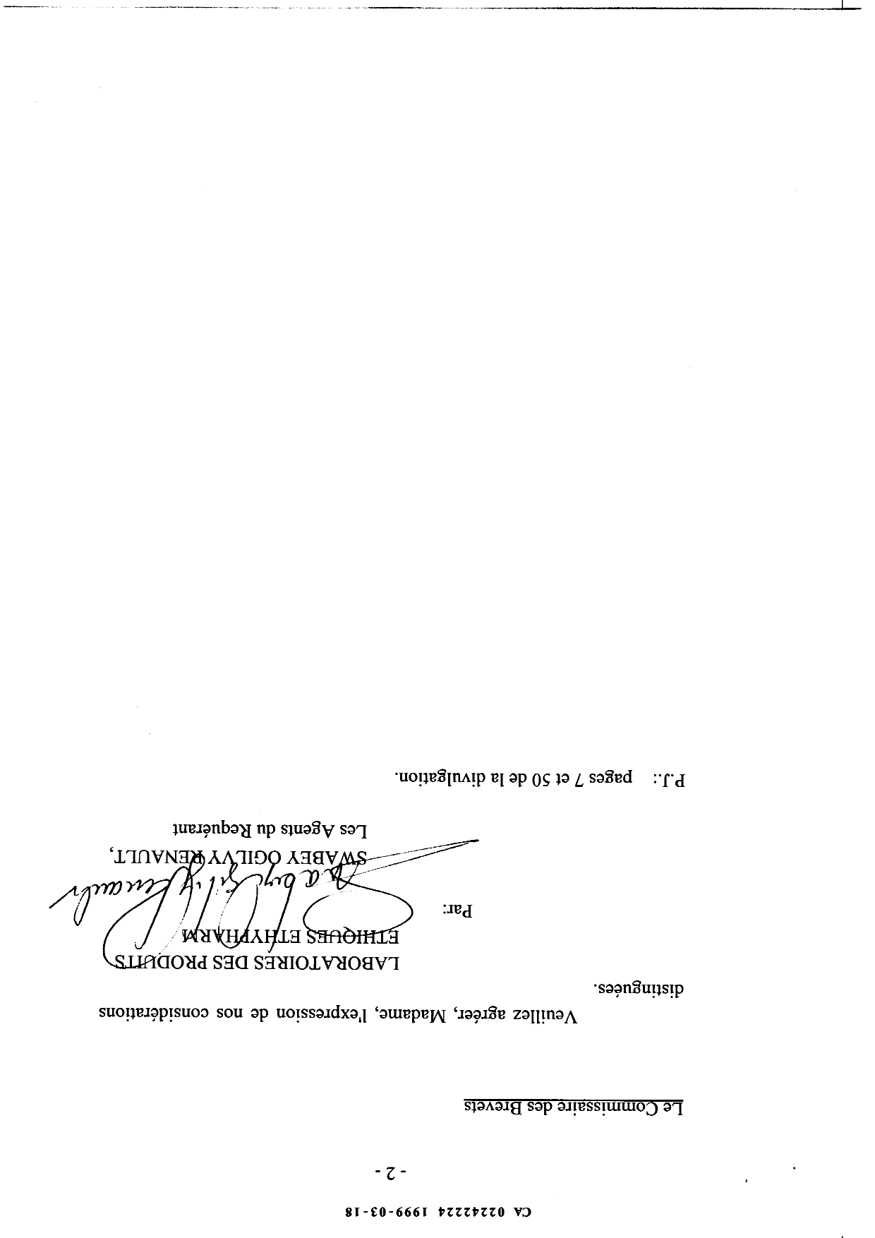 Canadian Patent Document 2242224. Prosecution-Amendment 19981218. Image 2 of 4