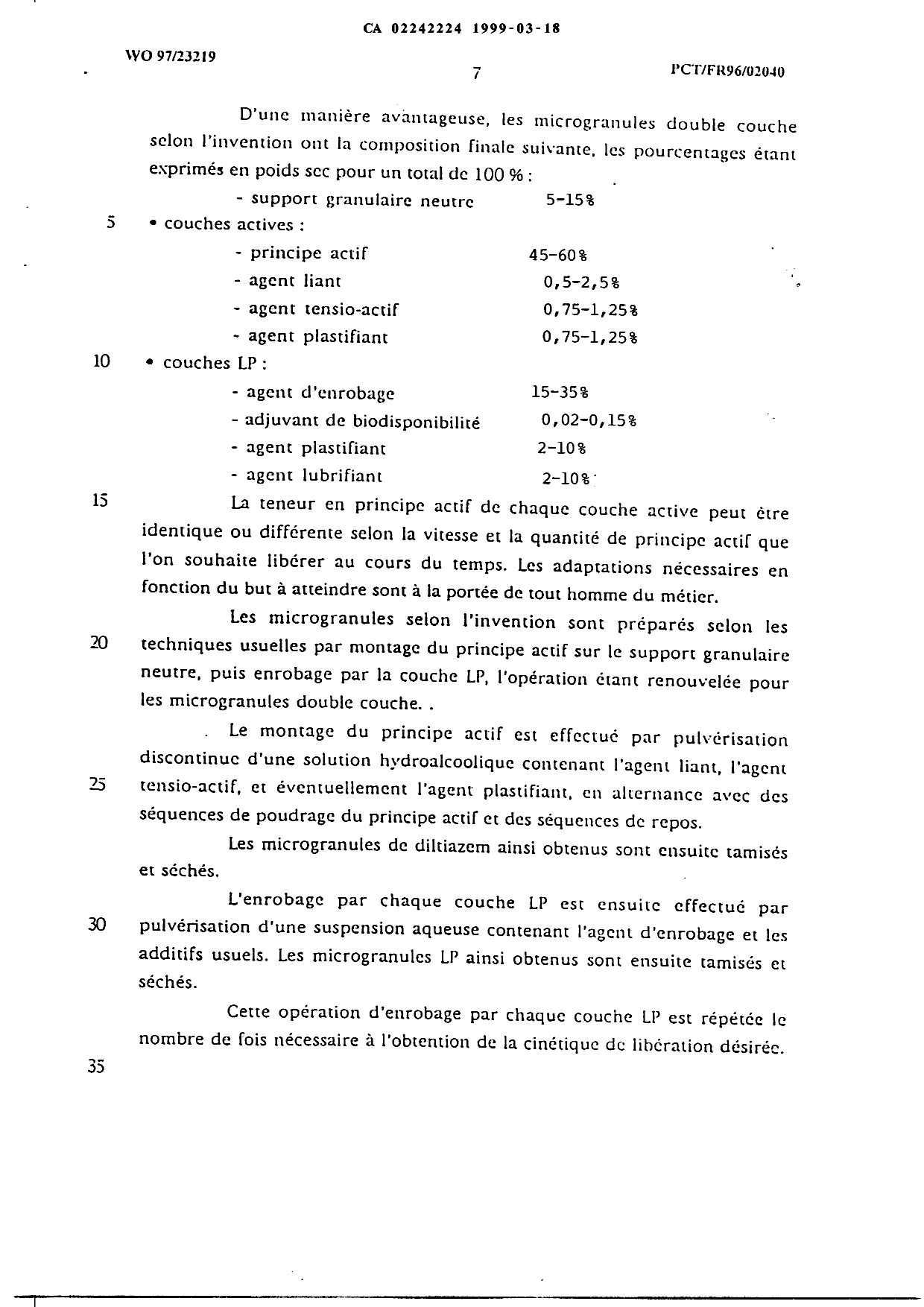 Document de brevet canadien 2242224. Poursuite-Amendment 19981218. Image 3 de 4