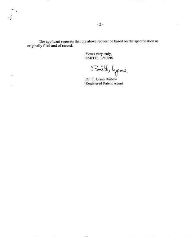 Document de brevet canadien 2242596. Cession 19980709. Image 2 de 7