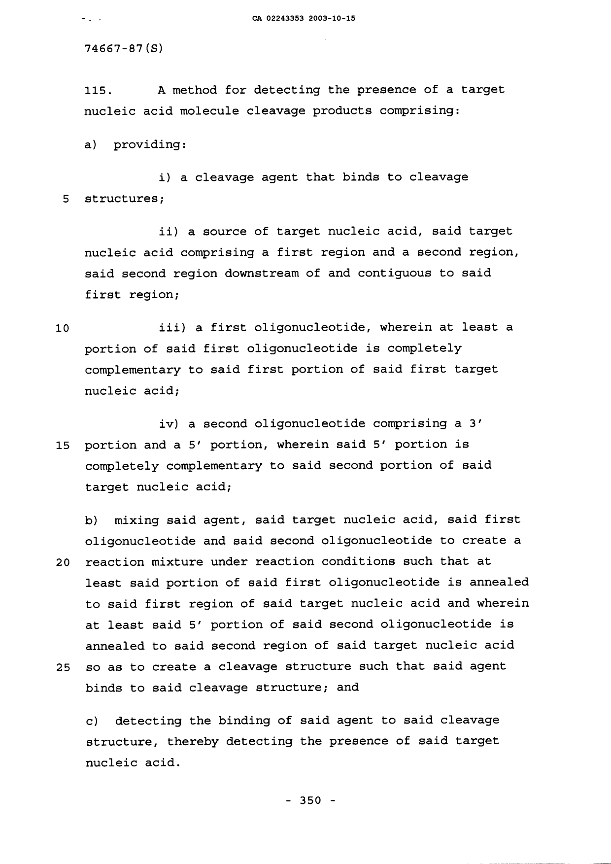 Canadian Patent Document 2243353. Prosecution-Amendment 20031015. Image 36 of 36