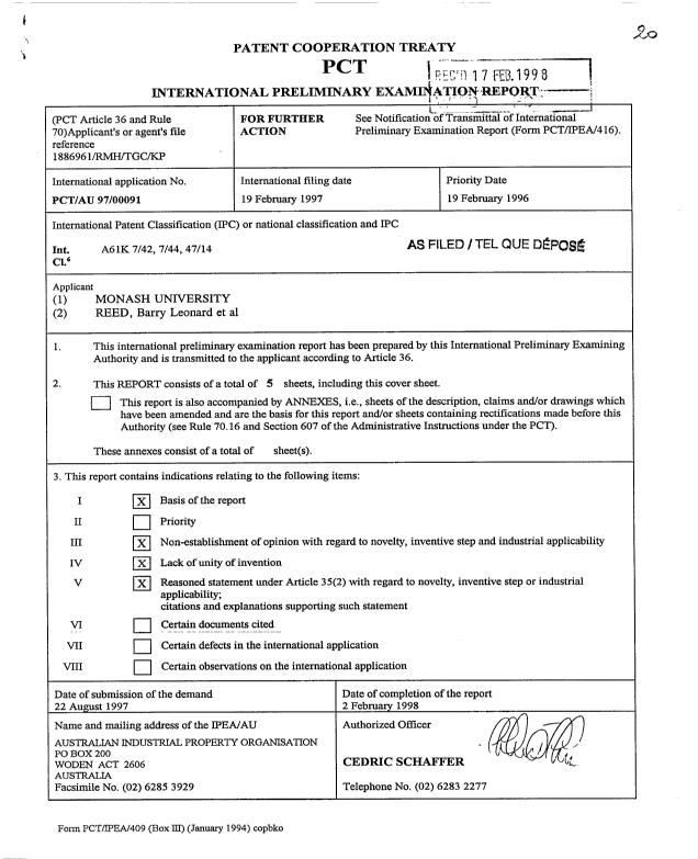 Document de brevet canadien 2244089. PCT 19980723. Image 3 de 10
