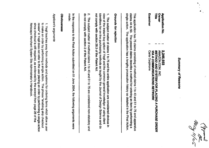 Canadian Patent Document 2246933. Prosecution-Amendment 20041211. Image 1 of 26
