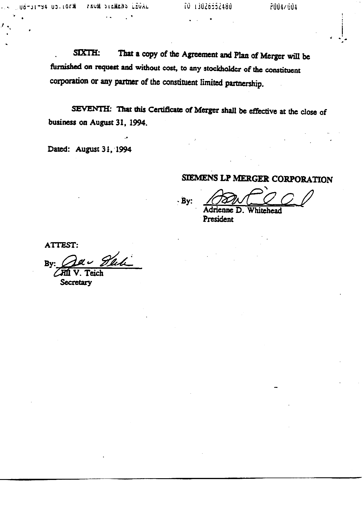 Canadian Patent Document 2247128. Assignment 19990607. Image 9 of 9