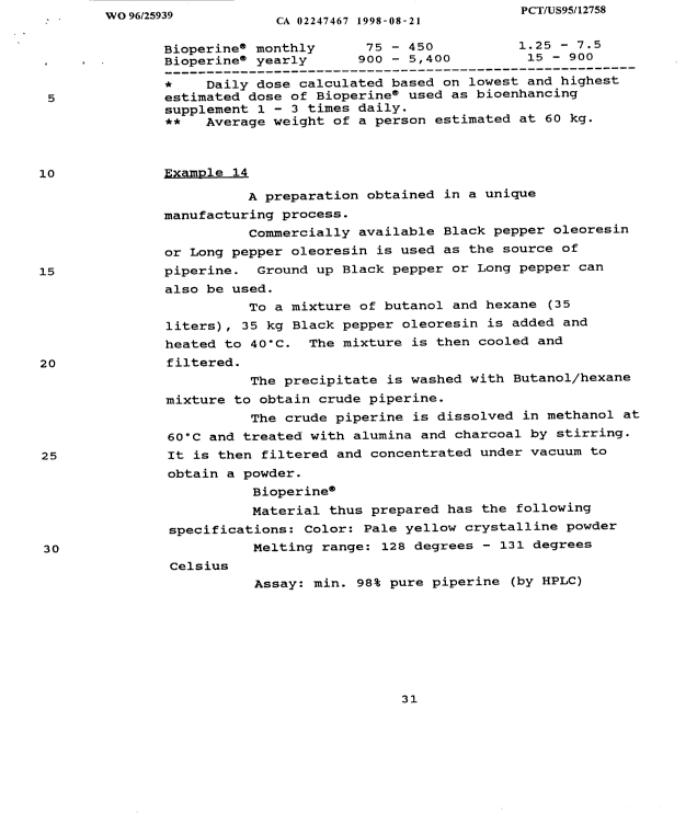 Canadian Patent Document 2247467. Description 19980821. Image 31 of 31