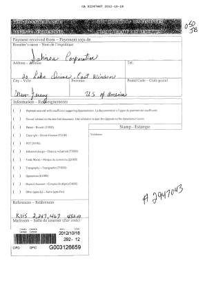 Document de brevet canadien 2247467. Taxes 20121018. Image 1 de 1