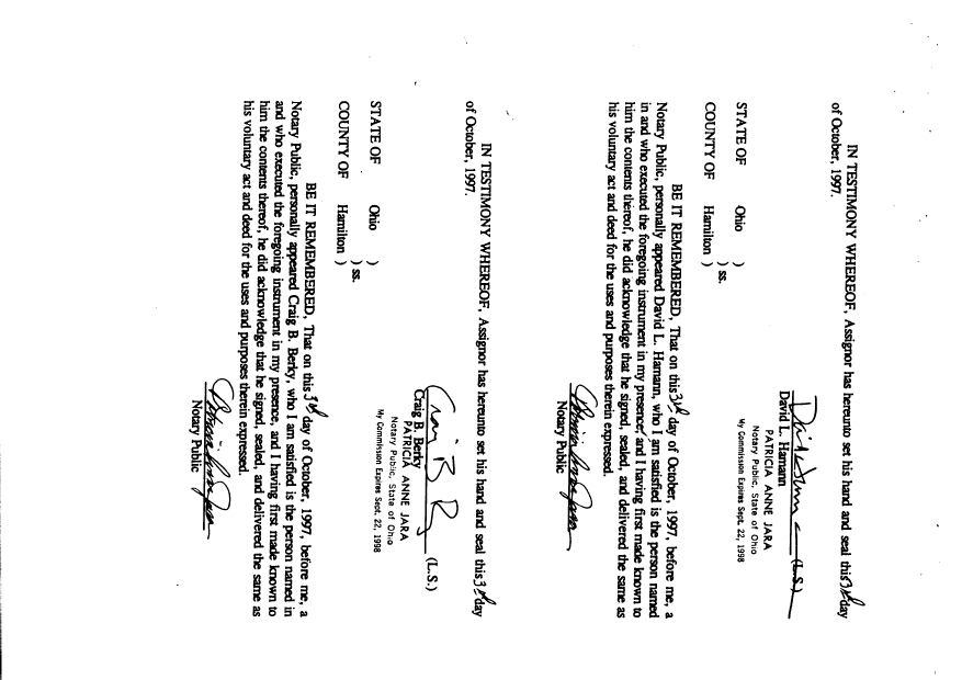 Canadian Patent Document 2249494. Assignment 19981005. Image 9 of 9