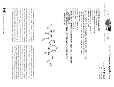 Document de brevet canadien 2250840. Page couverture 19981212. Image 1 de 2