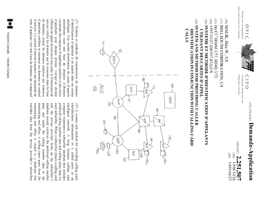 Canadian Patent Document 2251507. Cover Page 19990521. Image 1 of 2