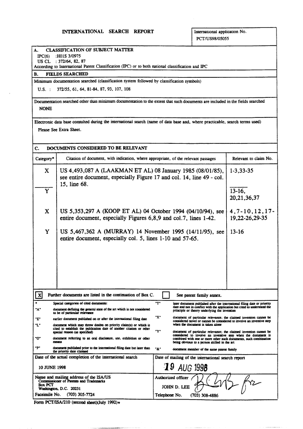 Document de brevet canadien 2252085. PCT 19981008. Image 2 de 4
