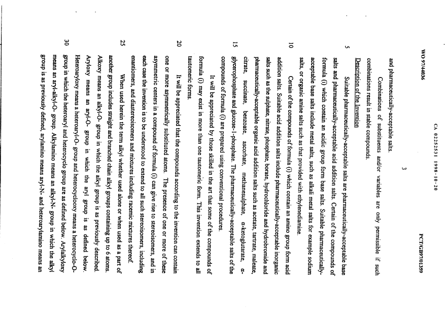 Canadian Patent Document 2252531. Description 20061221. Image 3 of 35