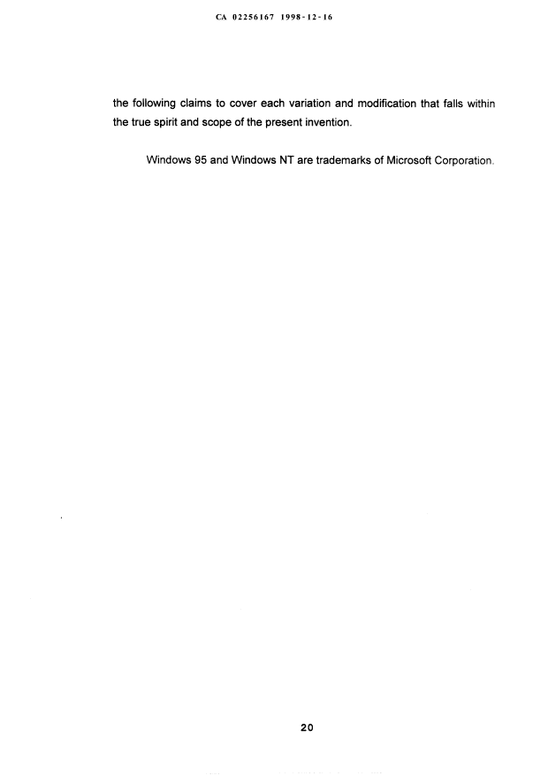 Document de brevet canadien 2256167. Description 20030312. Image 23 de 23