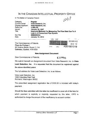Document de brevet canadien 2256235. Cession 20120112. Image 1 de 4