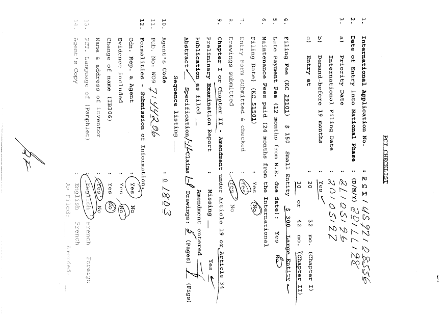 Document de brevet canadien 2256452. PCT 19981120. Image 1 de 21