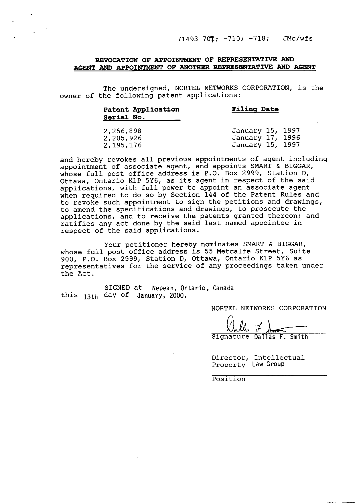 Canadian Patent Document 2256898. Correspondence 19991214. Image 3 of 3