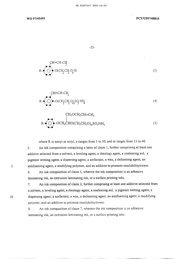 Canadian Patent Document 2257107. Prosecution-Amendment 20011203. Image 3 of 3
