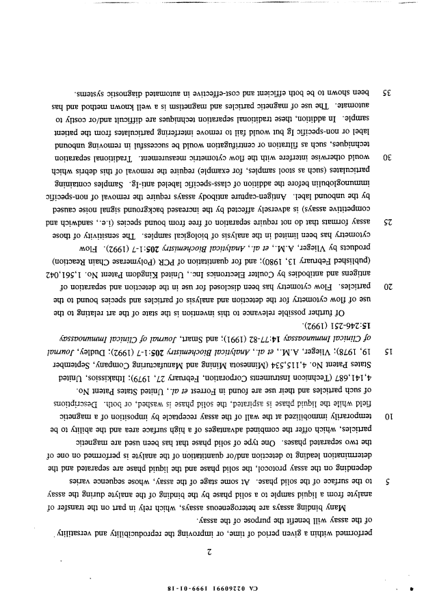 Canadian Patent Document 2260991. Description 19990118. Image 2 of 14