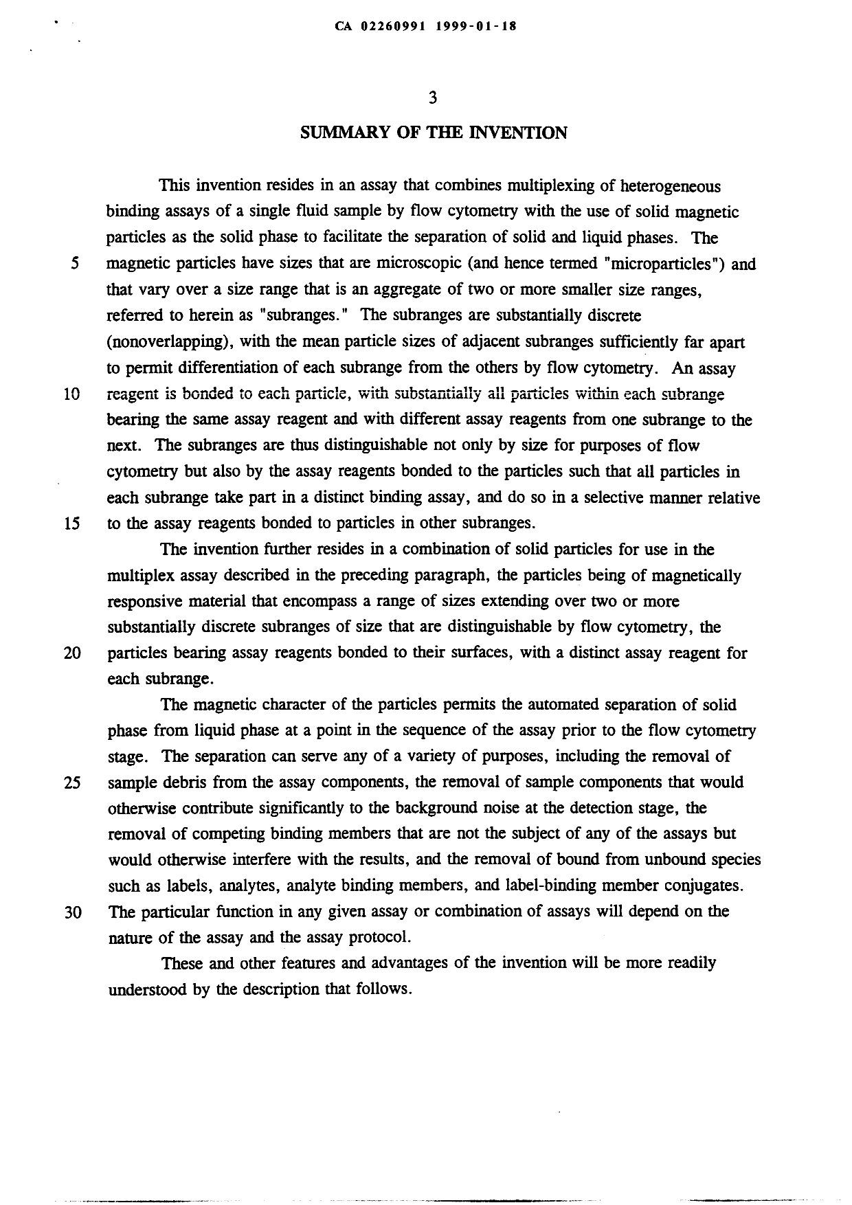 Canadian Patent Document 2260991. Description 19990118. Image 3 of 14