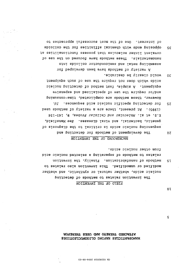 Canadian Patent Document 2262018. Description 20040803. Image 1 of 98