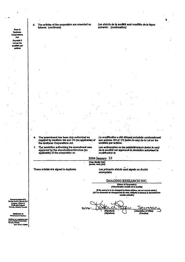 Document de brevet canadien 2263226. Cession 20040217. Image 3 de 3