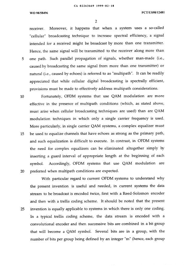 Document de brevet canadien 2263669. Description 20070212. Image 2 de 17
