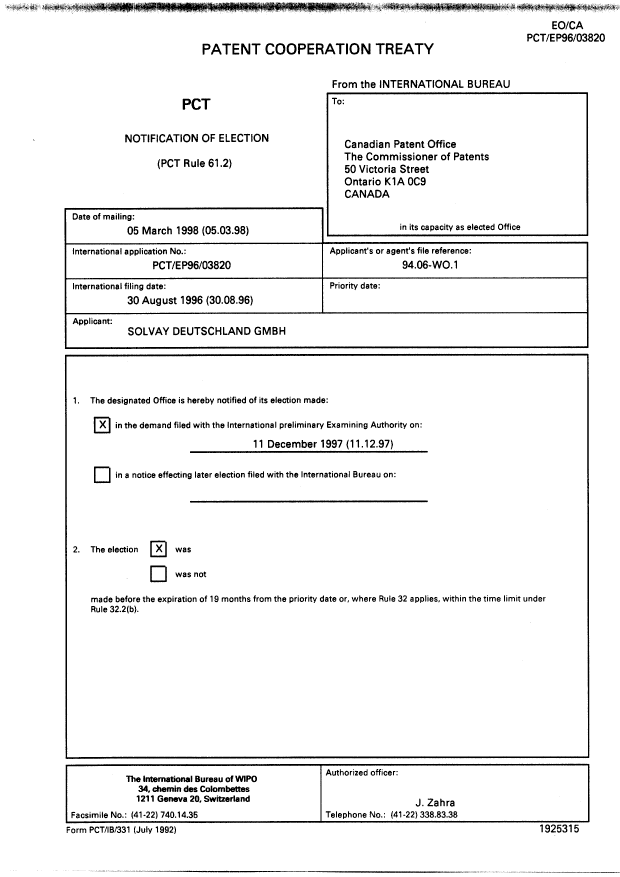 Document de brevet canadien 2263757. PCT 19990210. Image 3 de 14